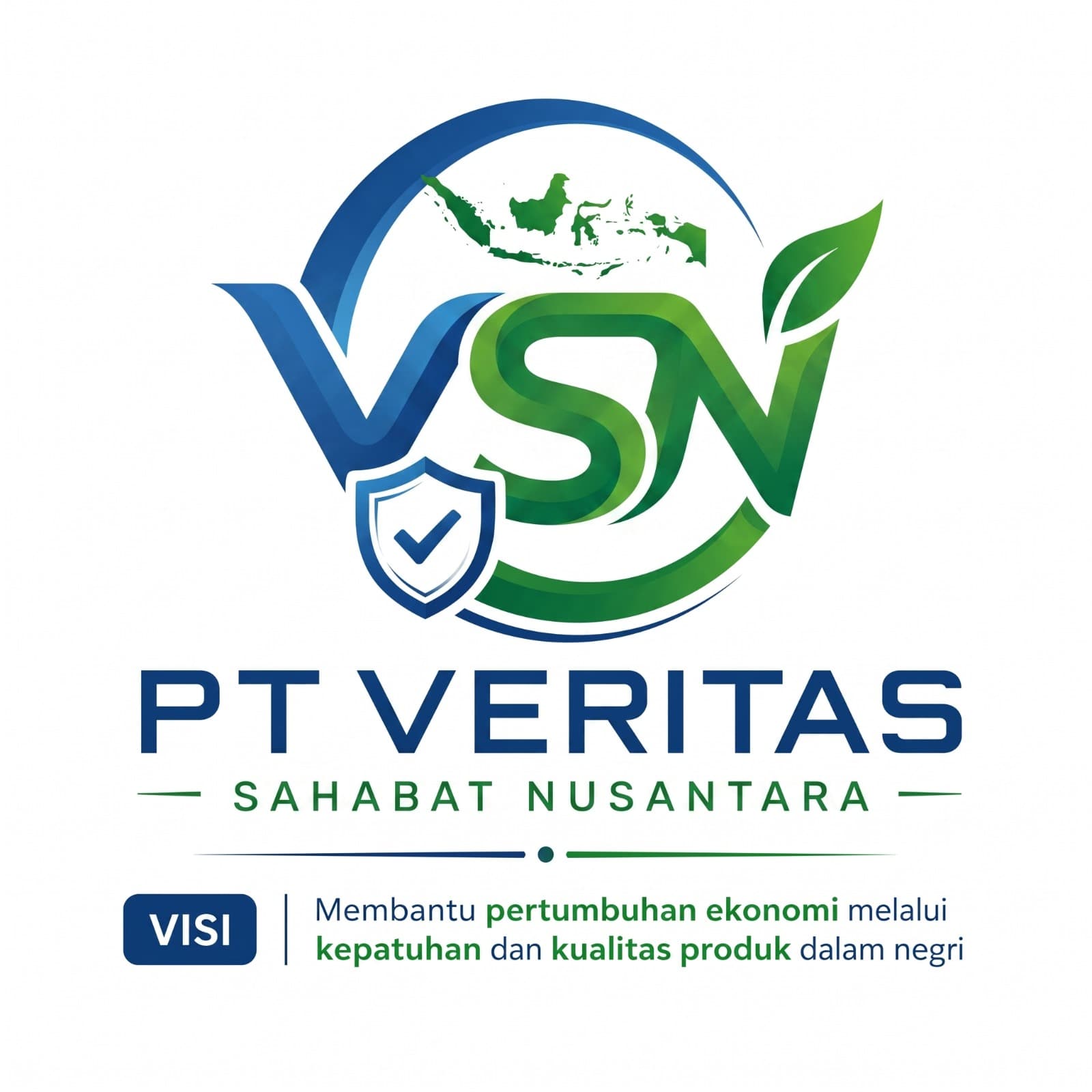 Logo dan visi PT Veritas Sahabat Nusantara